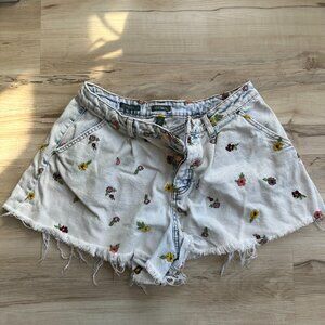 Wild Fable Floral Denim Shorts